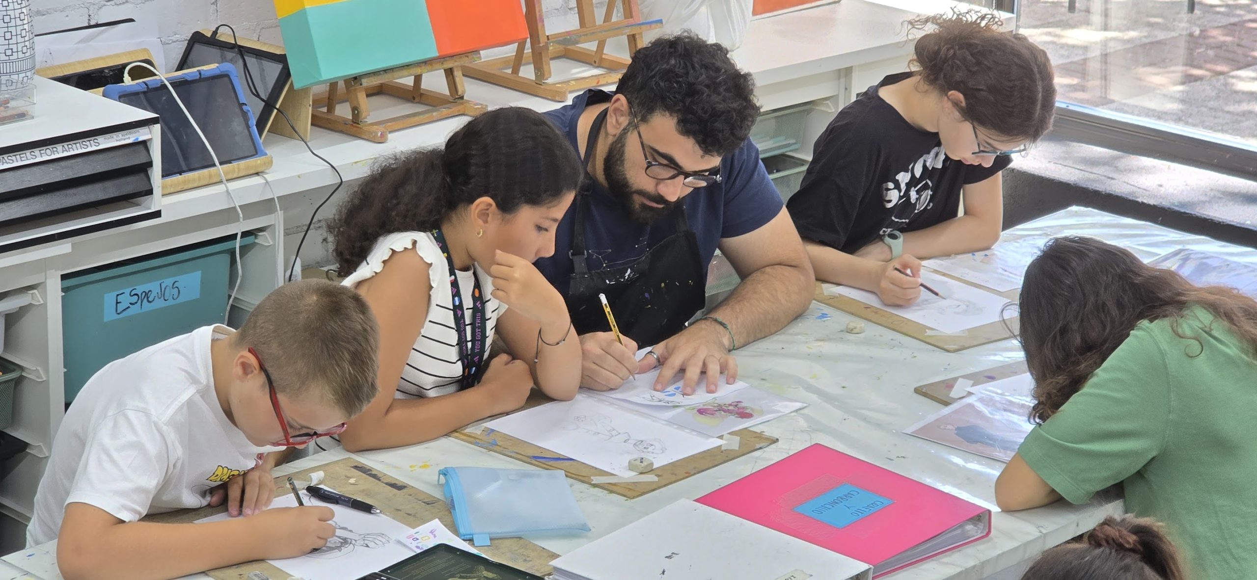 niños dibujado
